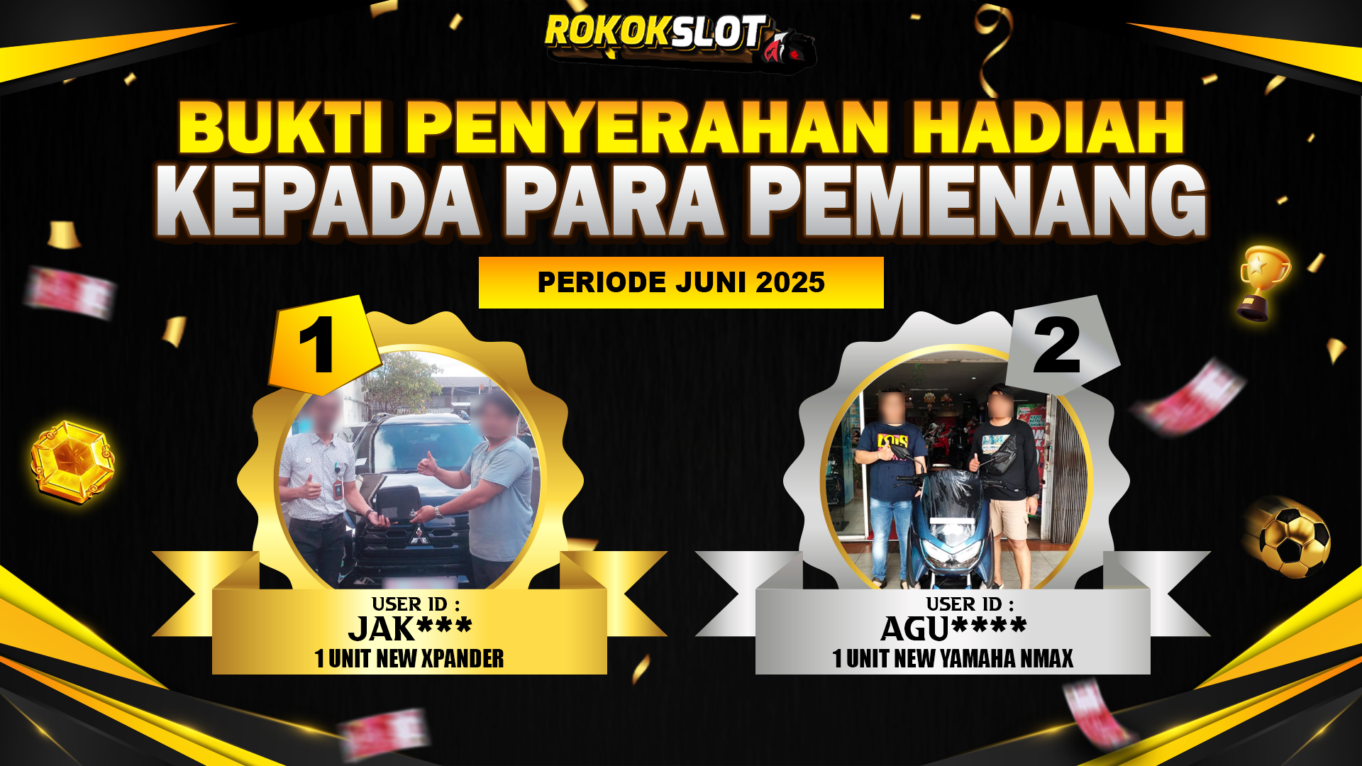 Selamat Kepada Member Setia ROKOKSLOT Sudah Memenangkan Satu Unit Mobil New Xpander